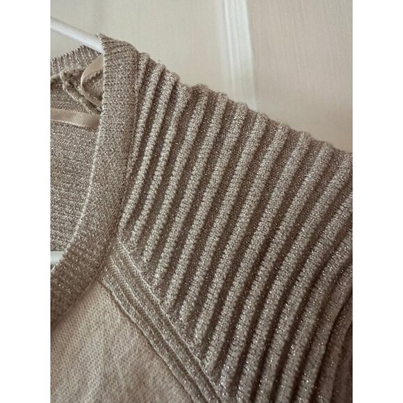 DKNY women’s size large silver gray cardigan - Picture 7 of 12